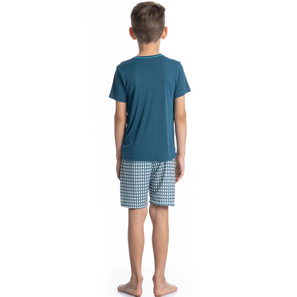 Pijama Masculino Curto Infantil Clóvis Tombini - Imagem 4 - Mobile