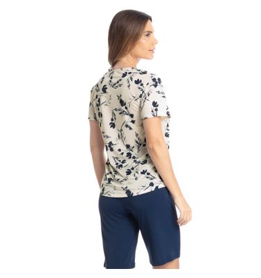 Pijama Feminino Bermuda Joana - Imagem 2 - Mobile