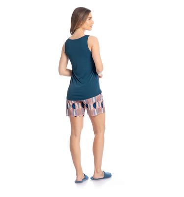Pijama Feminino Shortão Regata Daiana - Imagem 4 - Mobile