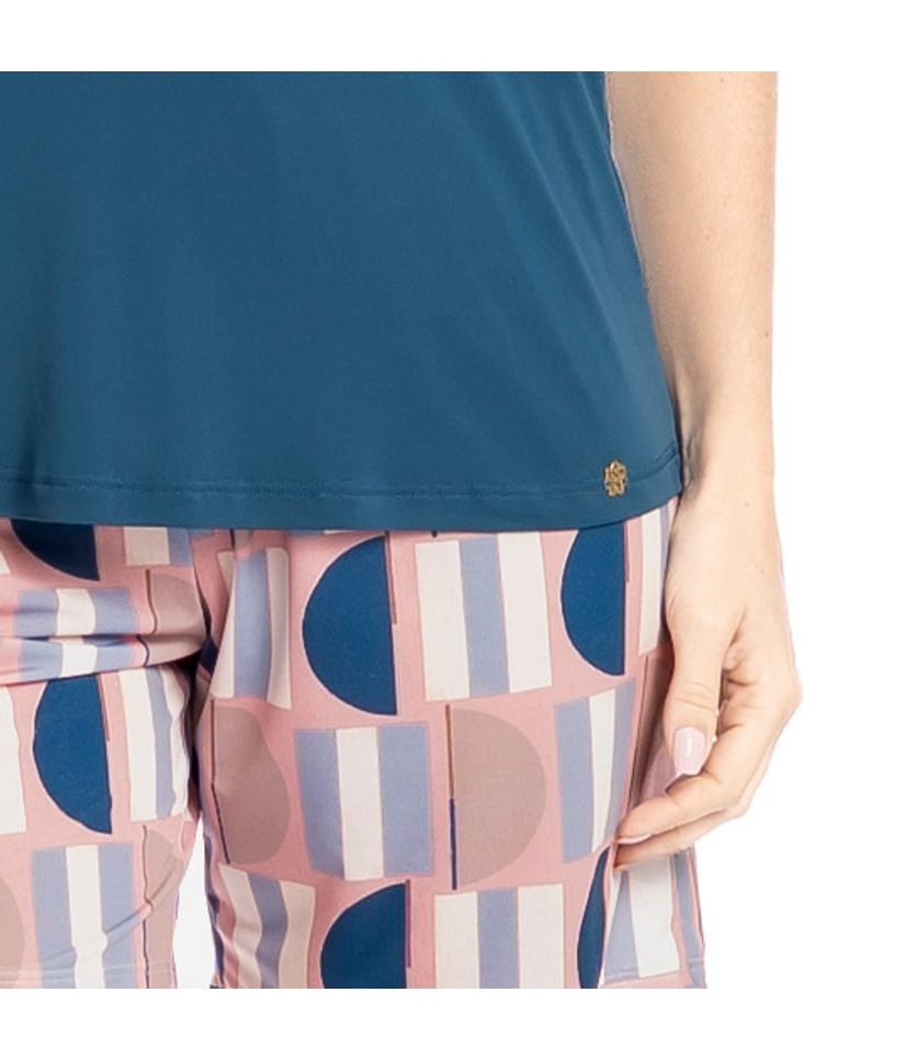 Pijama Feminino Shortão Regata Daiana - Imagem 5 - Desktop