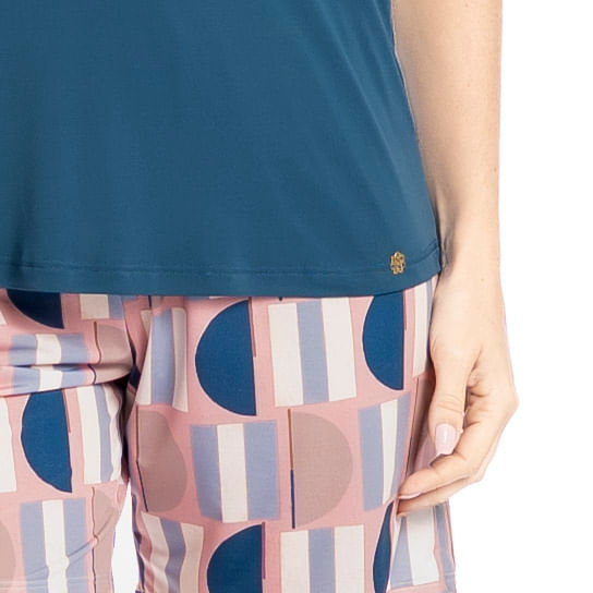 Pijama Feminino Shortão Regata Daiana - Imagem 5 - Mobile