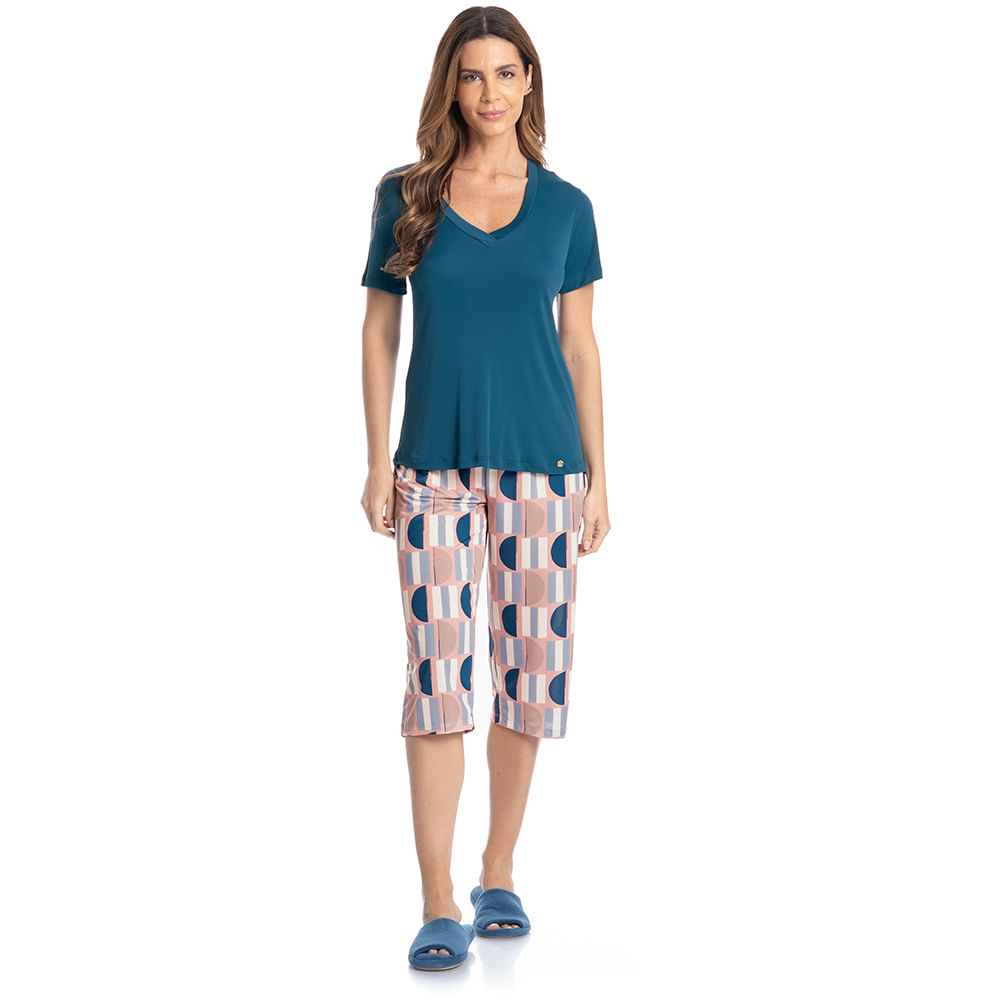 Pijama Feminino Pescador Daiana - Imagem 3 - Mobile