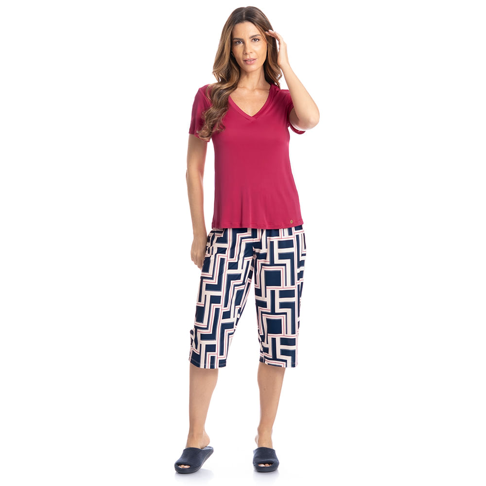Pijama Feminino Pescador Daiana - Imagem 3 - Mobile