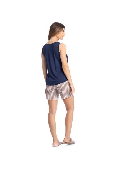 Pijama Feminino Shortão Regata Isabel - Imagem 4 - Desktop