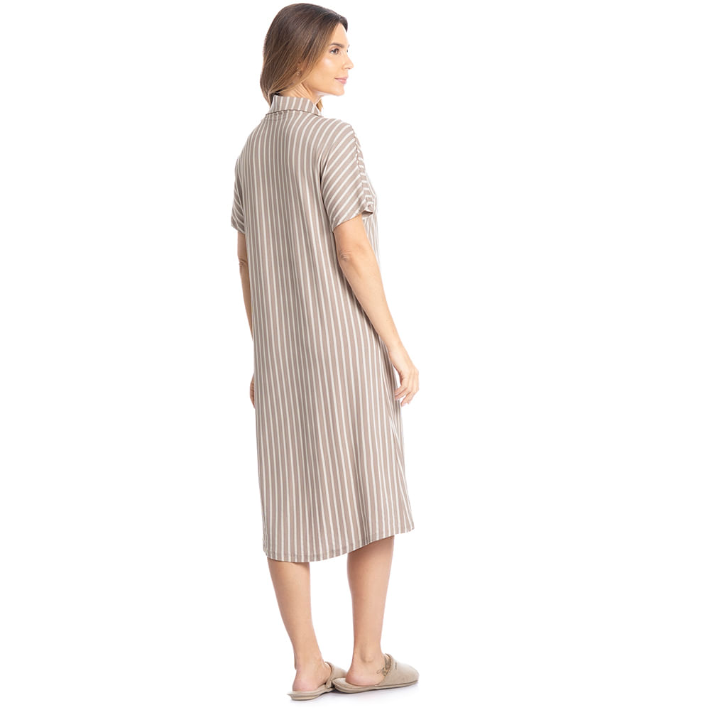 Camisão Feminino Abotoado Médio Isabel - Imagem 4 - Mobile