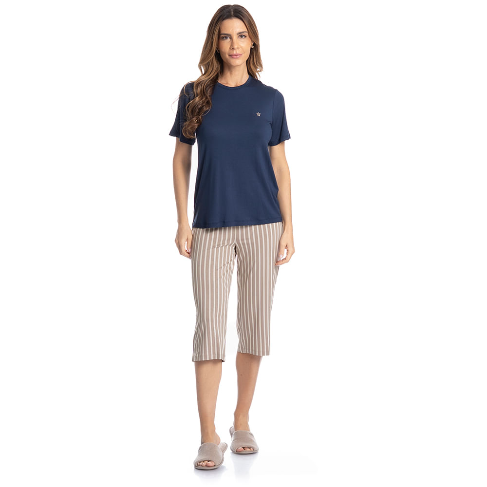 Pijama Feminino Pescador Isabel - Imagem 3 - Mobile