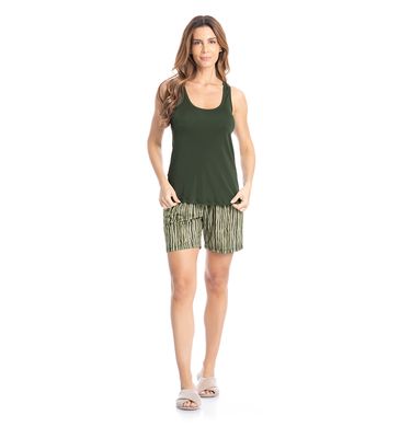 Pijama Feminino Shortão Regata Elen - Imagem 3 - Mobile