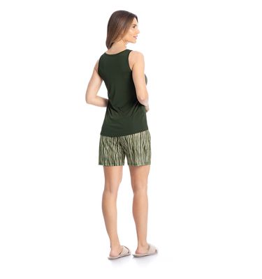 Pijama Feminino Shortão Regata Elen - Imagem 4 - Mobile
