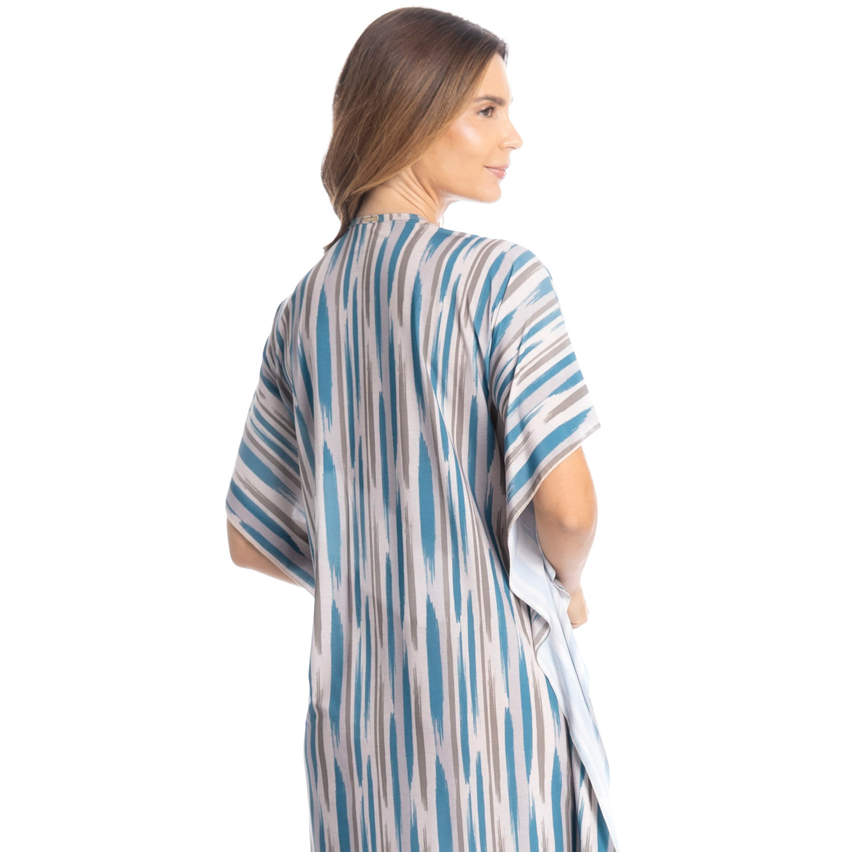 Kaftan Feminino Médio Elen Azul-2 - Imagem 2