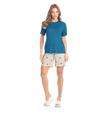 Pijama Feminino Shortão Maiara - Imagem 3 - Mobile
