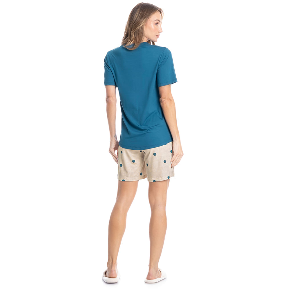 Pijama Feminino Shortão Maiara - Imagem 4 - Mobile