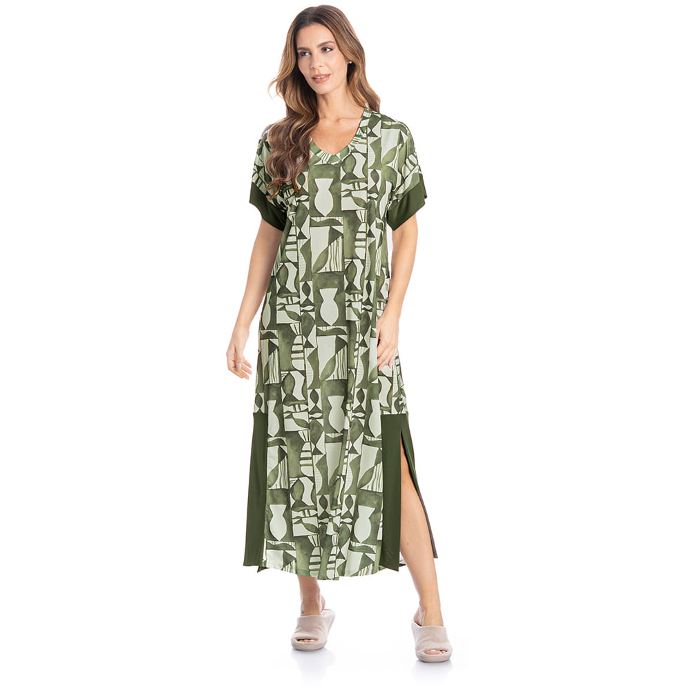 Kaftan Feminino Longo Teresa - Imagem 3 - Mobile