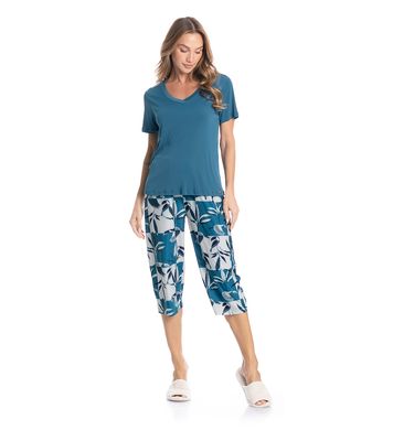 Pijama Feminino Pescador Teresa - Imagem 3 - Mobile