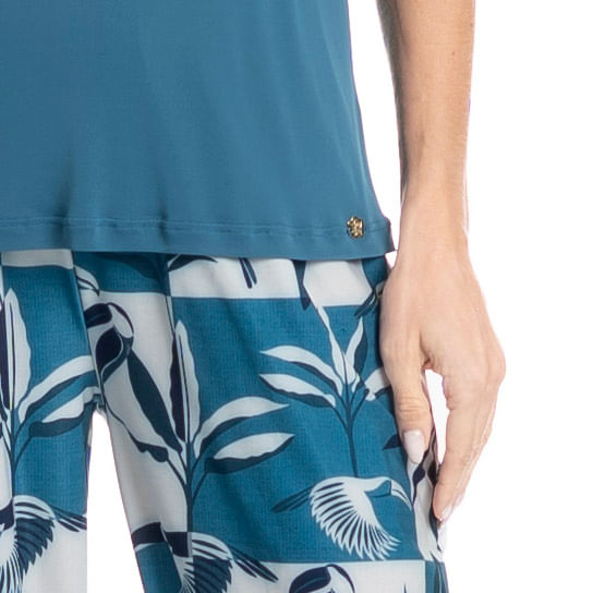 Pijama Feminino Pescador Teresa - Imagem 5 - Mobile