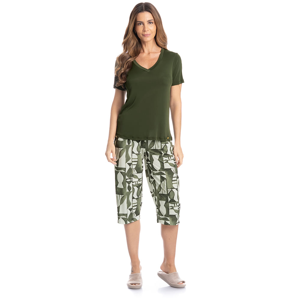 Pijama Feminino Pescador Teresa - Imagem 3 - Mobile