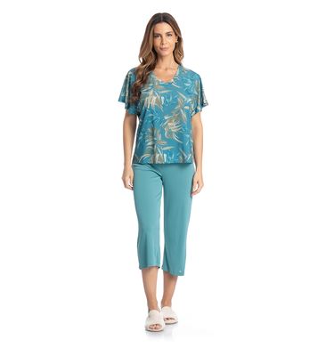 Pijama Feminino Capri Patricia - Imagem 3 - Mobile