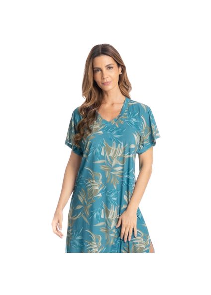 Camisão Feminino Médio Patricia Azul-2 - Imagem 1
