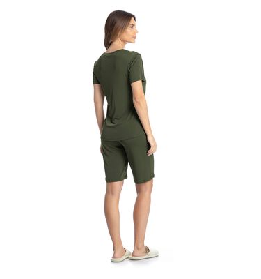 Pijama Feminino Bermuda Amanda - Imagem 4 - Mobile