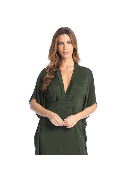 Kaftan Feminino Longo Amanda Verde - Imagem 1