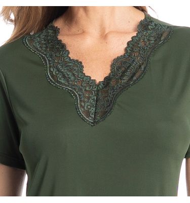 Pijama Feminino Pescador Com Renda Amanda - Imagem 5 - Mobile