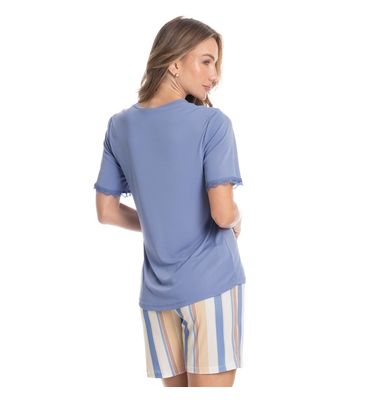 Pijama Feminino Shortão Paola - Imagem 2 - Mobile