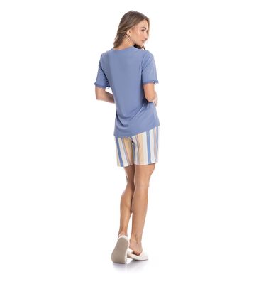 Pijama Feminino Shortão Paola - Imagem 4 - Mobile