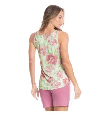 Pijama Feminino Shortão Regata Julia - Imagem 2 - Mobile