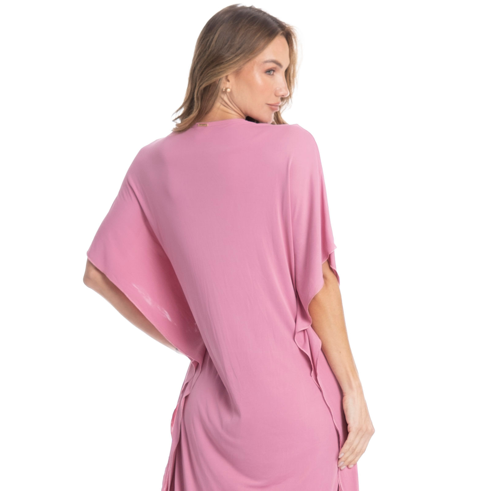 Kaftan Feminino Longo Julia Rosa - Imagem 2