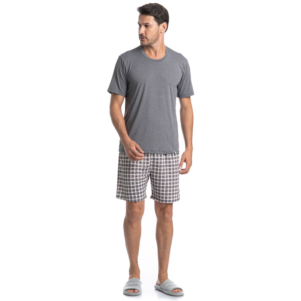 Pijama Masculino Curto Manuel Tombini - Imagem 3 - Mobile