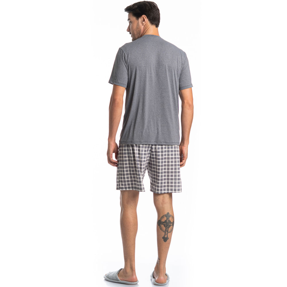 Pijama Masculino Curto Manuel Tombini - Imagem 4 - Mobile