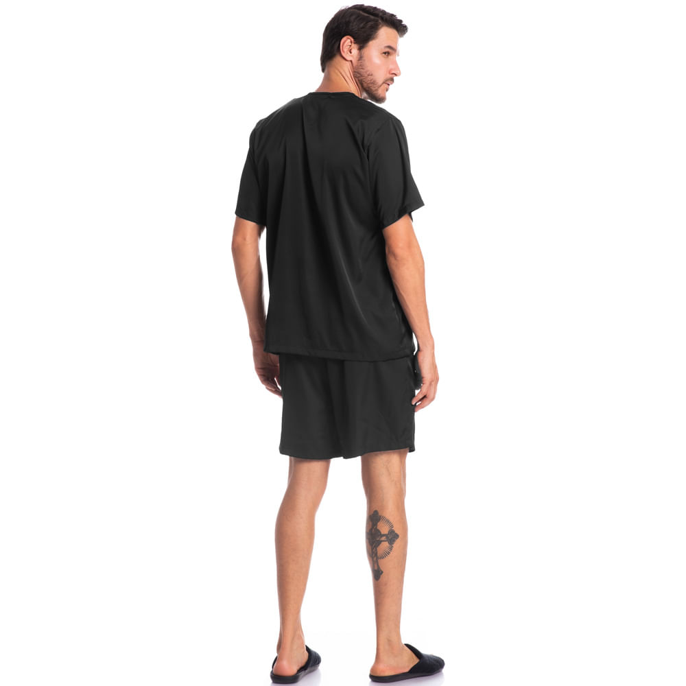 Pijama Masculino Curto Americano Enzo Tombini - Imagem 4 - Mobile