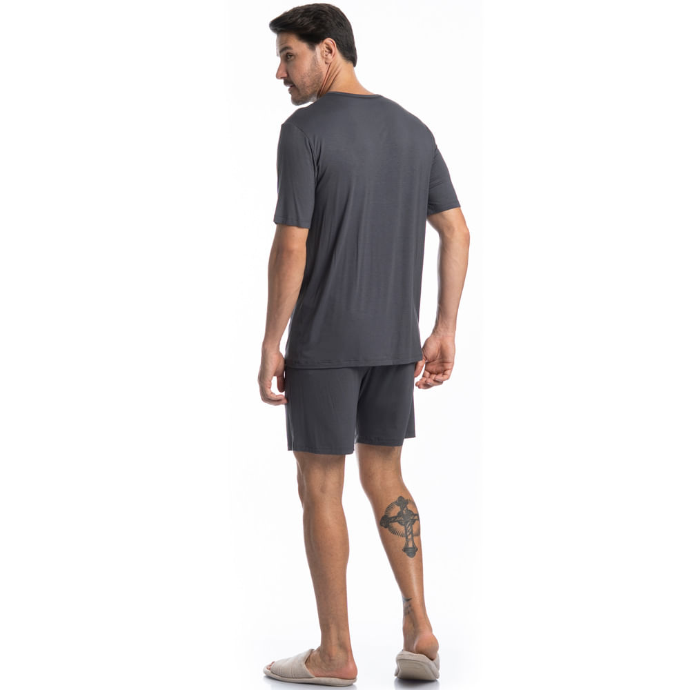 Pijama Masculino Curto Pietro Tombini - Imagem 4 - Mobile