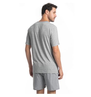 Pijama Masculino Curto Lorenzo Tombini - Imagem 2 - Mobile