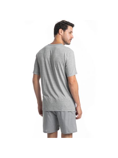 Pijama Masculino Curto Lorenzo Tombini - Imagem 2 - Desktop