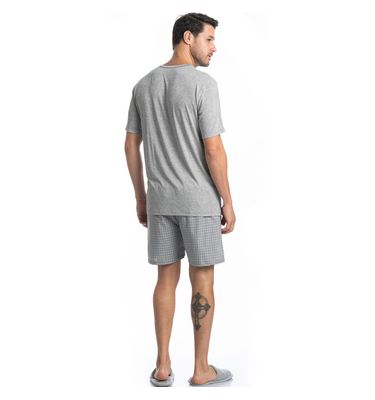 Pijama Masculino Curto Lorenzo Tombini - Imagem 4 - Mobile