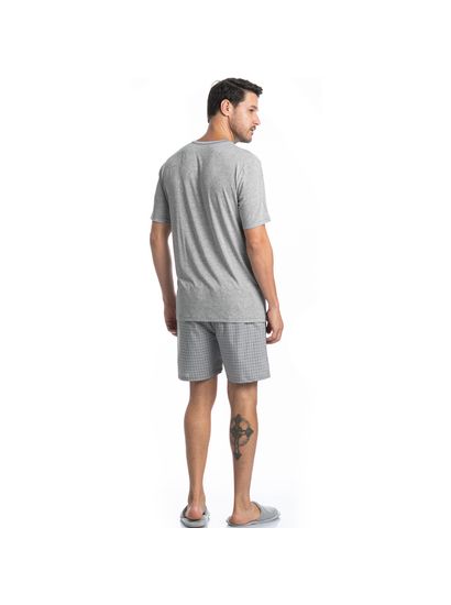 Pijama Masculino Curto Lorenzo Tombini - Imagem 4 - Desktop