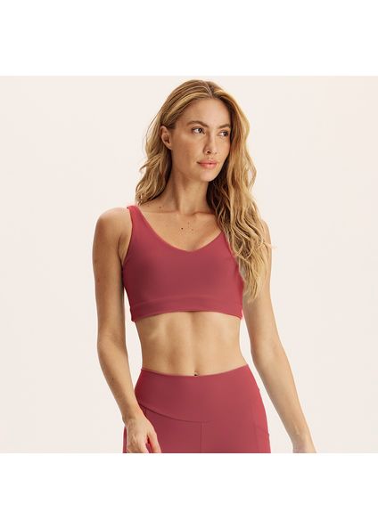 Top V Paralelo Core Power Vivame Rosa - Imagem 1