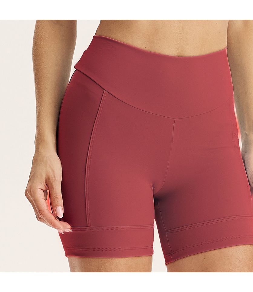 Shorts Médio Comfort Shape Com Bolso Core Power Vivame - Imagem 5 - Desktop