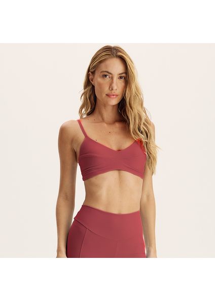 Top Alcinha Decotado Costas Core Power  Vivame Rosa - Imagem 1