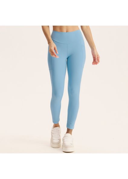 Calça Legging Comfort Shape Com Bolso Core Vivame Azul - Imagem 1