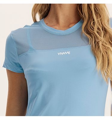 Camiseta Feminina Com Tela Dry-move Core Vivame - Imagem 5 - Mobile