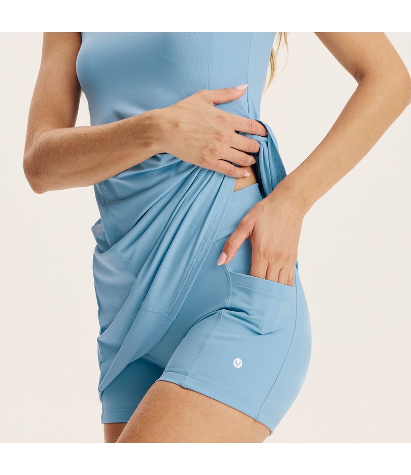 Vestido Com Short Dry-move Core Vivame - Imagem 5 - Desktop