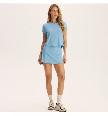 Camiseta Feminina Crop Uv Core Vivame - Imagem 3 - Mobile