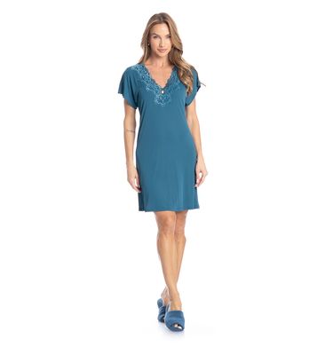 Camisão Curto Com Renda Biba - Imagem 3 - Mobile