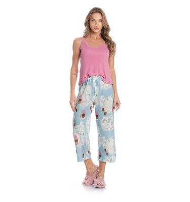 Pijama Feminino Capri La Villa - Imagem 3 - Mobile