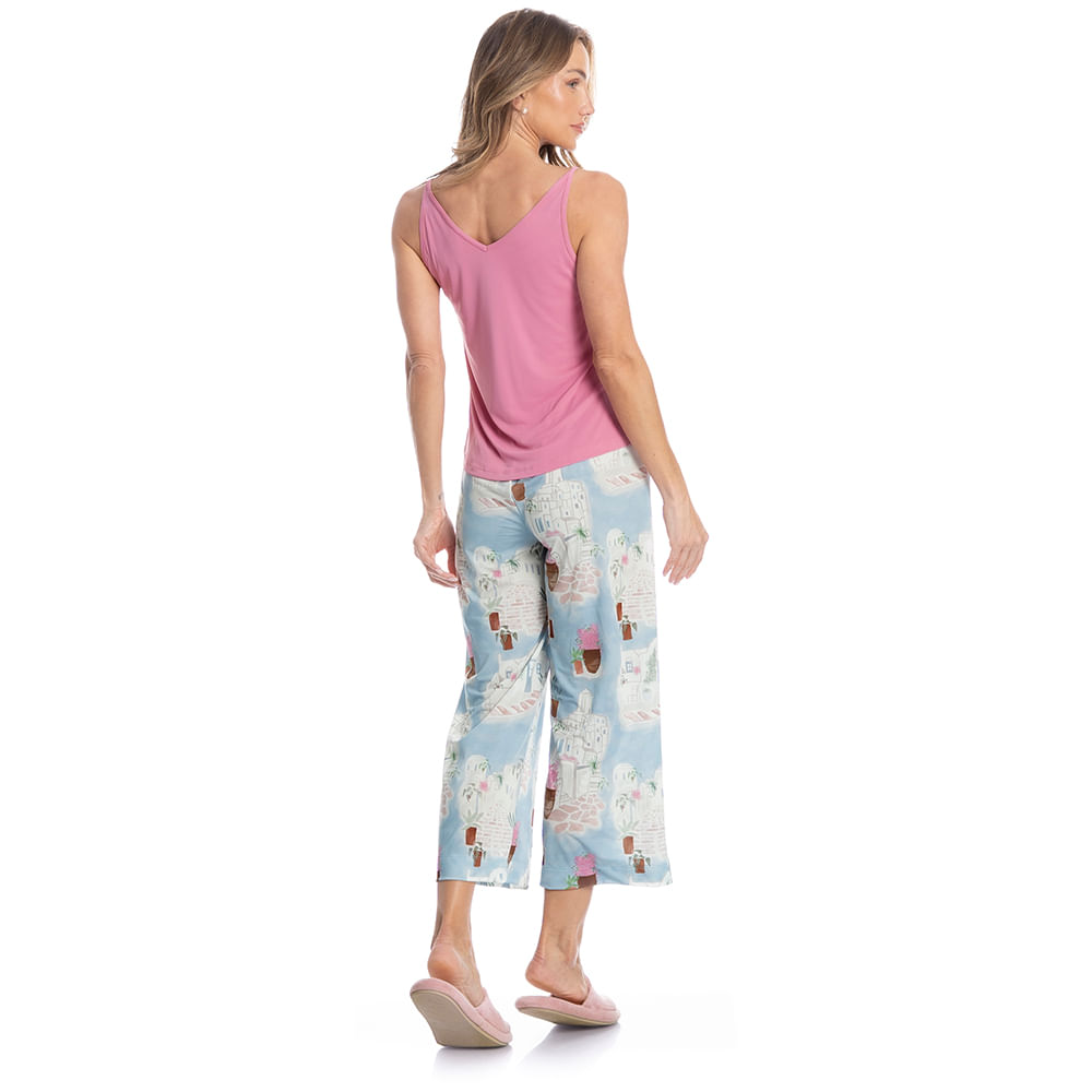 Pijama Feminino Capri La Villa - Imagem 4 - Mobile