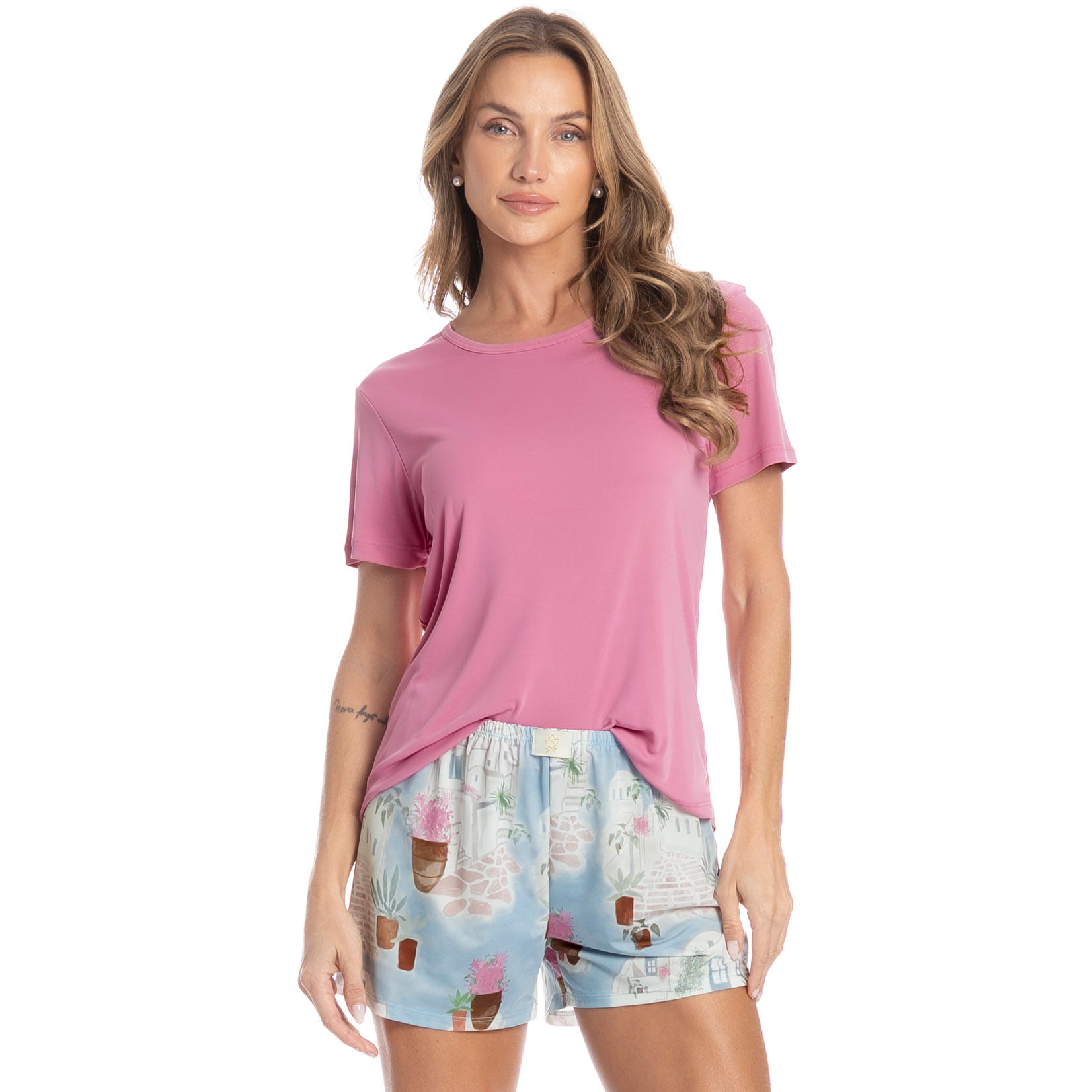 Pijama Curto Feminino La Villa - Imagem 1