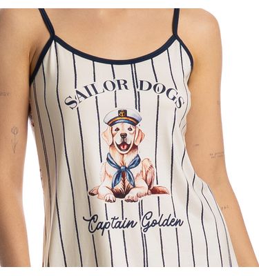 Camisola Curta Leti Sailor Dogs - Imagem 5 - Mobile