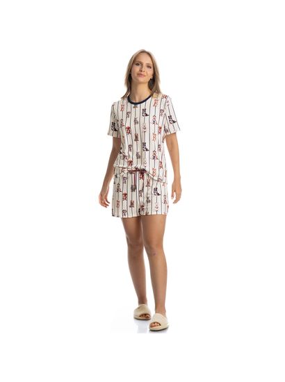 Pijama Curto Feminino Sailor Dogs - Imagem 3 - Desktop