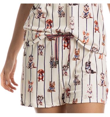Pijama Curto Feminino Sailor Dogs - Imagem 5 - Mobile